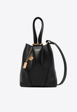 Chloé Small Spin Grained Leather Shoulder Bag Black CH25SS812N84001 Black