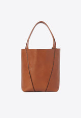 Chloé Small Spin Grained Leather Shoulder Bag Brown CH25SS812N8426M Clay Brown