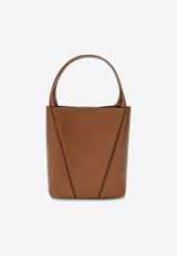Chloé Small Spin Leather Tote Bag Brown CH25SS812N84/R_CHLOE-26M