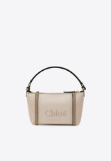 Chloé Logo Jacquard Canvas Shoulder Bag Beige CH25UP566O65/R_CHLOE-26Y