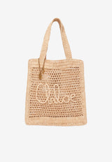 Chloé Summer Banana Tote Bag in Raffia CH25US901P0824P