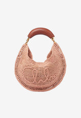 Chloé Summer Banana Raffia Hobo Bag Beige CH25US902P08 24M