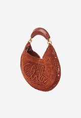 Chloé Summer Banana Raffia Hobo Bag Brown CH25US902P08 26M