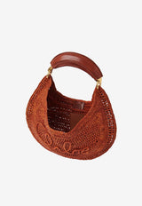 Chloé Summer Banana Raffia Hobo Bag Brown CH25US902P08 26M