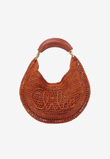 Chloé Summer Banana Raffia Hobo Bag Brown CH25US902P08 26M