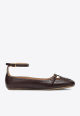 Chloé Misty Nappa Leather Ballet Flats Purple CH25W14VUN/R_CHLOE-56D