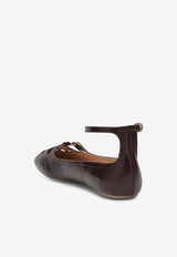 Chloé Misty Nappa Leather Ballet Flats Purple CH25W14VUN/R_CHLOE-56D