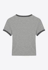 Chloé Logo Print Slim T-shirt Gray CH25WJH03195/R_CHLOE-01B