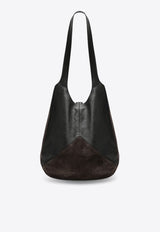 Chloé Balloon Leather Shoulder Bag Brown CH25WS642Q51/R_CHLOE-24X