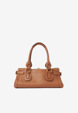 Chloé Paddington Grained Leather Top Handle Bag Camel CH25WS802P75 209