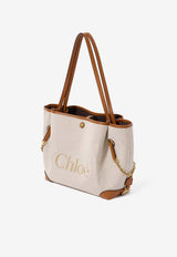 Chloé Clover Canvas Tote Bag Beige CH26AS655S63 26M