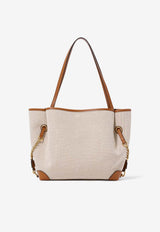Chloé Clover Canvas Tote Bag Beige CH26AS655S63 26M