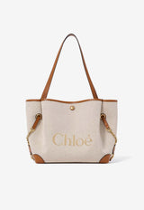 Chloé Clover Canvas Tote Bag Beige CH26AS655S63 26M