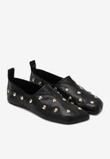 Chloé Rita Studded Leather Loafers Black CH26S16TUR/S_CHLOE-001