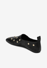Chloé Rita Studded Leather Loafers Black CH26S16TUR/S_CHLOE-001