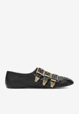 Chloé Susanna Studded Leather Loafers Black CH26S16YUR/S_CHLOE-001