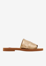 Chloé Woody Ribbon Flat Mules Sand CH26S188VH 291