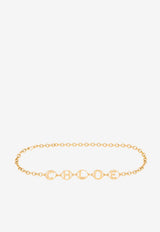 Chloé Logo Script Jewelry Belt Gold CH26SBJ01CB7 9DC