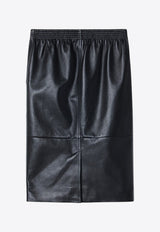Chloé Leather Midi Skirt Black CH26SCJ26203/S_CHLOE-001