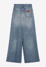 Chloé Wide-Leg Faded Jeans Blue CH26SDP02252/S_CHLOE-40R