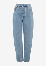 Chloé High-Rise Tapered Jeans Light Blue CH26SDP30151 40P