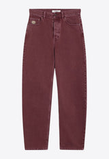Chloé Logo Patch Denim Pants Pink CH26SDP30152/S_CHLOE-6L5