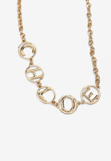 Chloé Logo Script Vintage Choker Gold CH26SJN13CB7/S_CHLOE-9DC