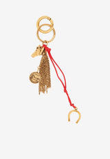 Chloé Symbols Chain Horse Bag Charm Gold CH26SK204CB7 9DA