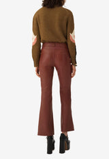 Chloé Intarsia Knit Wool Swan Sweater Brown CH26SMP32615 20M