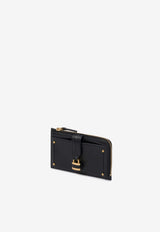 Chloé Small Paddington Leather Zip Cardholder Black CH26SP915O37 001