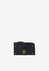 Chloé Small Paddington Leather Zip Cardholder Black CH26SP915O37 001