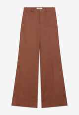 Chloé Flared Tailored Pants Brown CH26SPA76041/S_CHLOE-26S