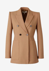 Chloé Wool Double-Breasted Blazer Camel CH26SVE74164 205