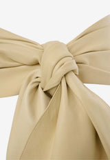 Chloé Signature Bow Leather belt Yellow CH26UBB12LMB 720
