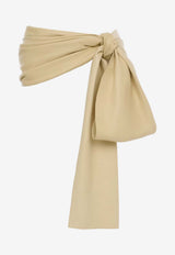 Chloé Signature Bow Leather belt Yellow CH26UBB12LMB 720
