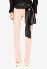 Chloé Straight-Leg Denim Pants Pink CH26UDP11252 6C2