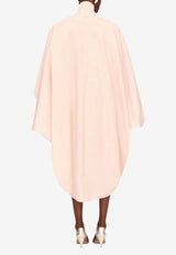 Chloé High-Neck Oversized Cape Coat Pink CH26UMA12144 6C0