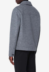 Harris Wharf London Wool Buttoned Jacket Gray CH9331MLK/R_HARWH-139