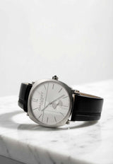 Chaumet Dandy Leather and Stainless Steel 38mm Watch Black CHAUDLSS38W_TH