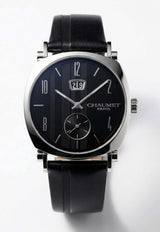 Chaumet Dandy Grande Leather and Stainless Steel 39mm Watch Black CHAUDGLSS39W_TH