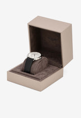 Chaumet Dandy Leather and Stainless Steel 38mm Watch Black CHAUDLSS38W_TH