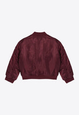 Chloé Kids Girls Nylon Bomber Jacket CHC20265-BNY/P_CHLOE-95D CHC20265-BNY/P_CHLOE-95D_621-12