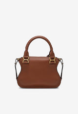 Chloé Small Marcie Leather Shoulder Bag Brown CHC22AS628I31/S_CHLOE-25M