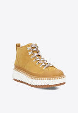 Chloé Lilli Leather Ankle Boots Camel CHC22W69756211 AUTUMNAL BROWN