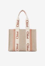 Chloé Woody Raffia Tote Bag CHC23AS383L17847