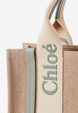 Chloé Small Woody Tote Bag in Linen CHC23AS397L1738T