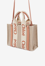 Chloé Small Woody Tote Bag in Linen CHC23AS397L17847