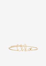 Chloé Small Iconic Logo Belt Gold CHC24AC068CB7 9DC