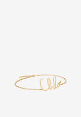 Chloé Small Iconic Logo Belt Gold CHC24AC068CB7 9DC