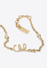 Chloé Iconic Logo Bracelet Gold CHC24AFB22CB7/R_CHLOE-9DC